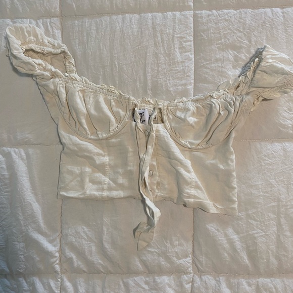 White crop top Princess Polly - Picture 1 of 2